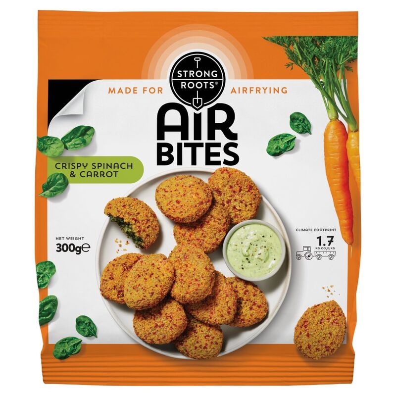 Strong Roots AirBites Crispy Spinach & Carrot 300g