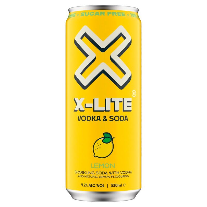 X-Lite Lemon Sparkling Soda with Vodka 330ml