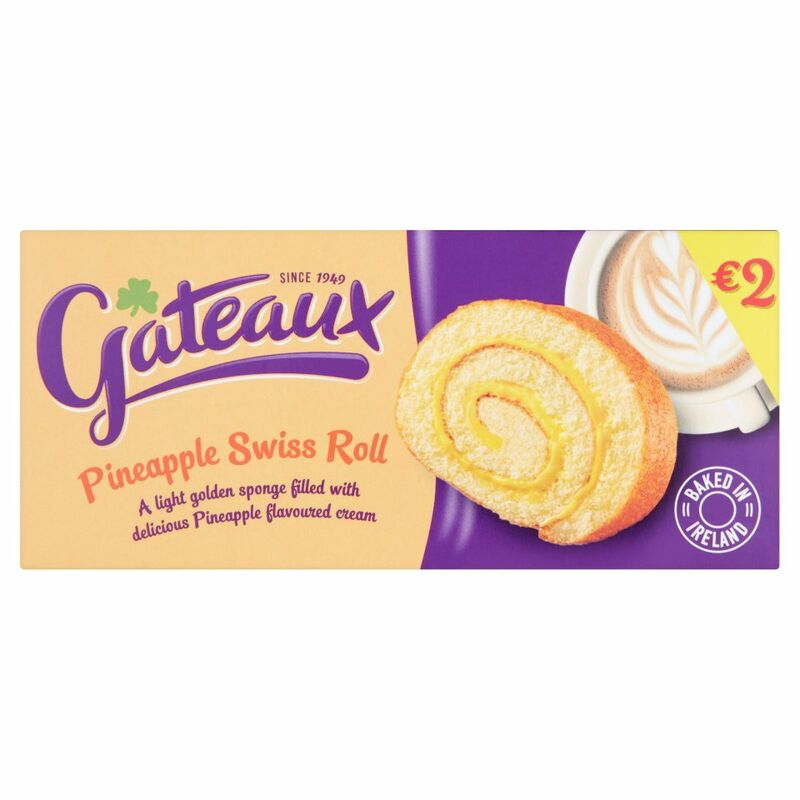 Gateaux Pineapple Swiss Roll 195g
