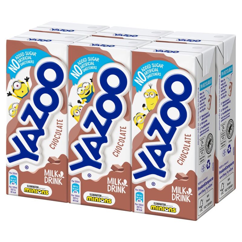 Yazoo Chocolate Milk Drink 6 x 200ml