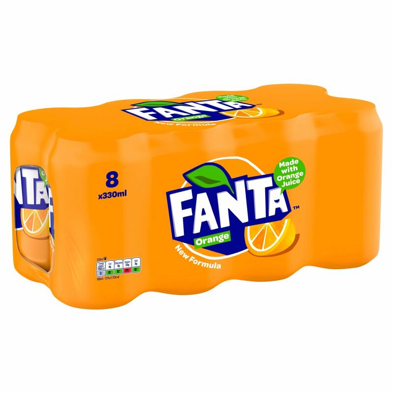 Fanta Orange 8 x 330ml Fanta Orange 8 x 330ml