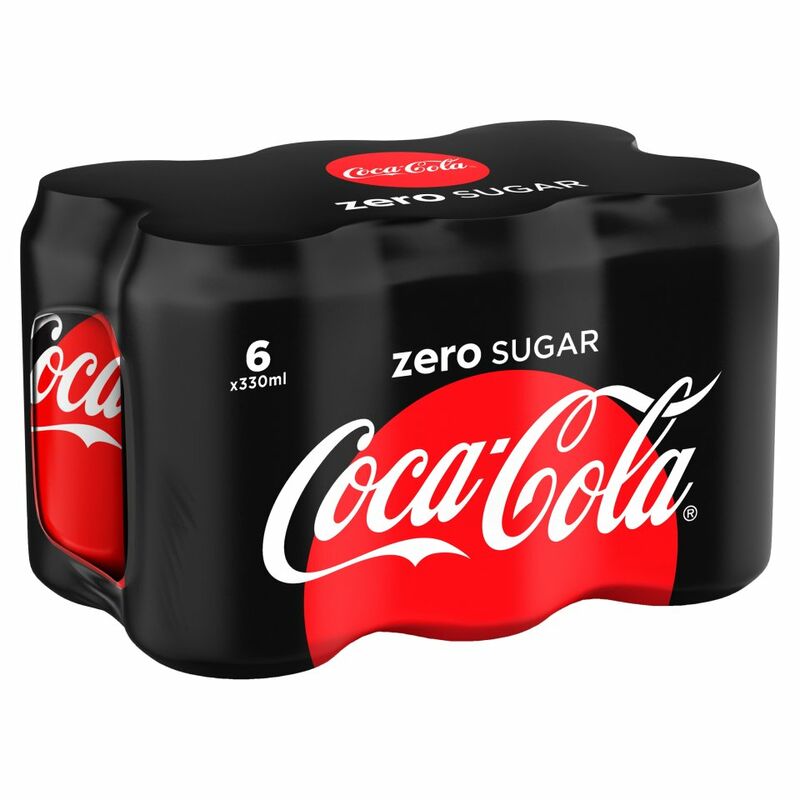 Coca Cola Zero Cans 6x330ml - Centra