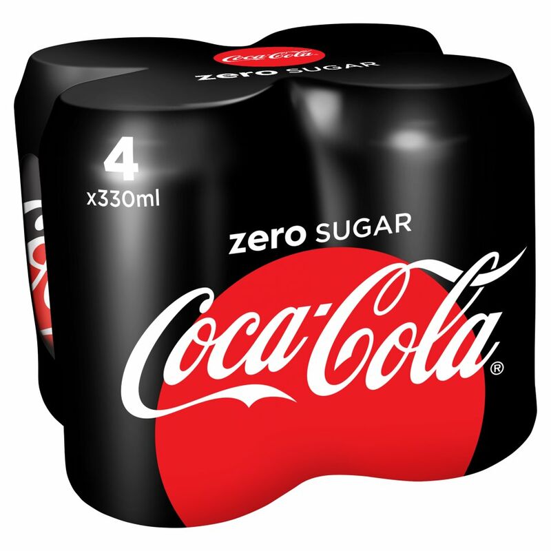 Coca-Cola Zero Sugar 4 x 330ml PMP