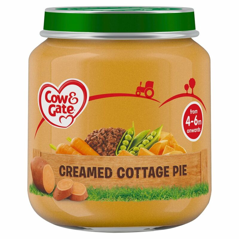 Cow & Gate Creamed Cottage Pie from 4-6m Onwards 125g Cow & Gate Creamed Cottage Pie from 4-6m Onwards 125g