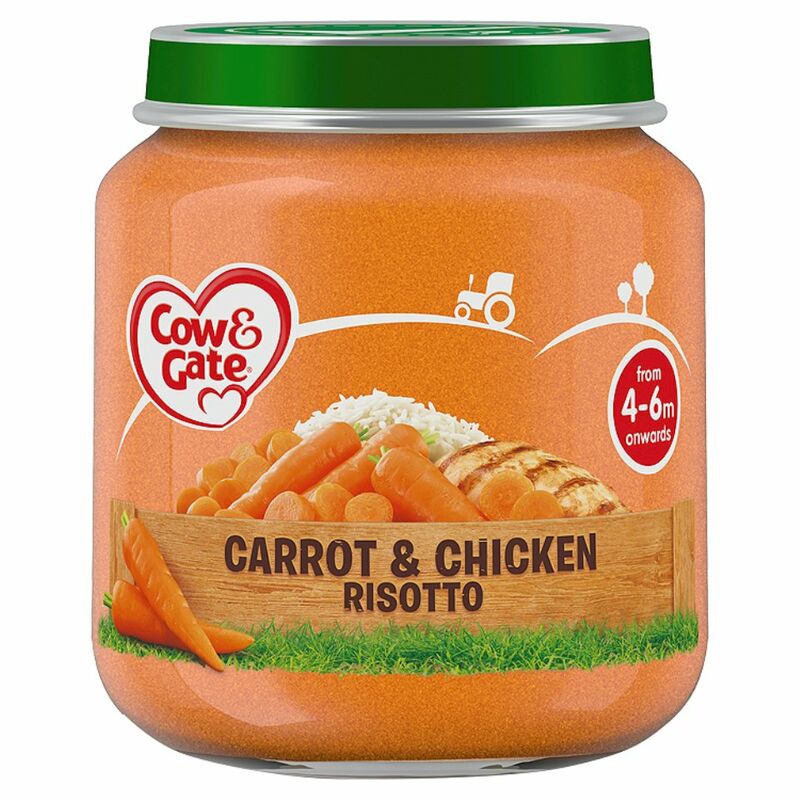Cow & Gate Carrot & Chicken Risotto from 4-6m Onwards 125g