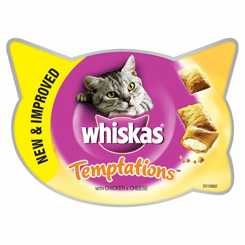 WHISKAS® Temptations Cat Treats with Chicken & Cheese 60g