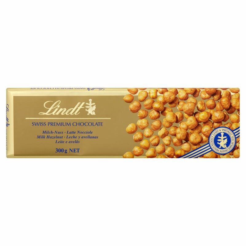 Lindt Swiss Premium Chocolate Milk Hazelnut 300g