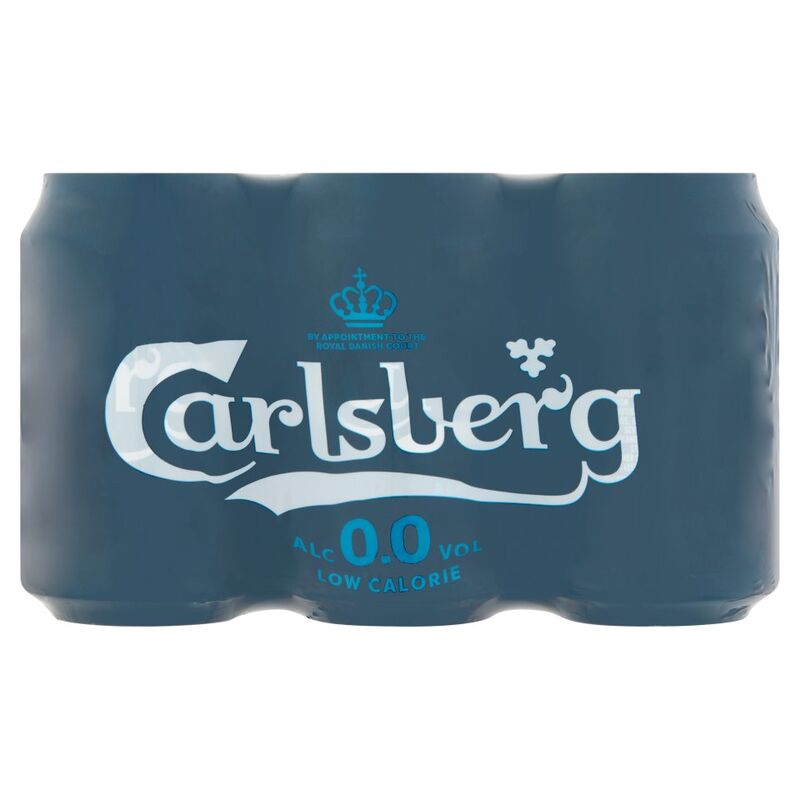 Carlsberg 0.0% Alcohol-Free Beer 6x330ml Can