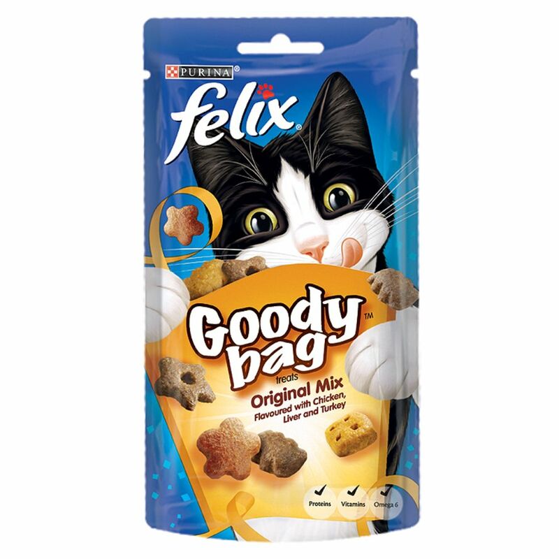 Felix Goody Bag Cat Treat Original Mix 60g Felix Goody Bag Cat Treat Original Mix 60g