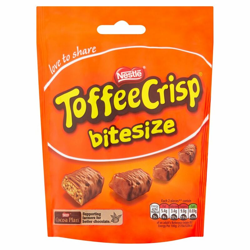 TOFFEE CRISP Bitesize Sharing Bag 120g