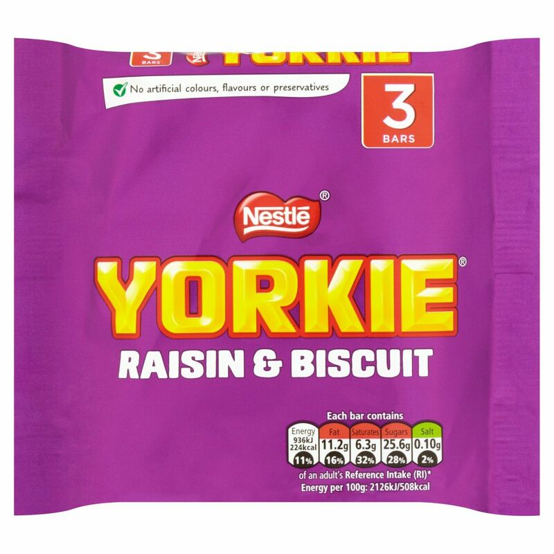 YORKIE Raisin & Biscuit Multipack 3 x 44g