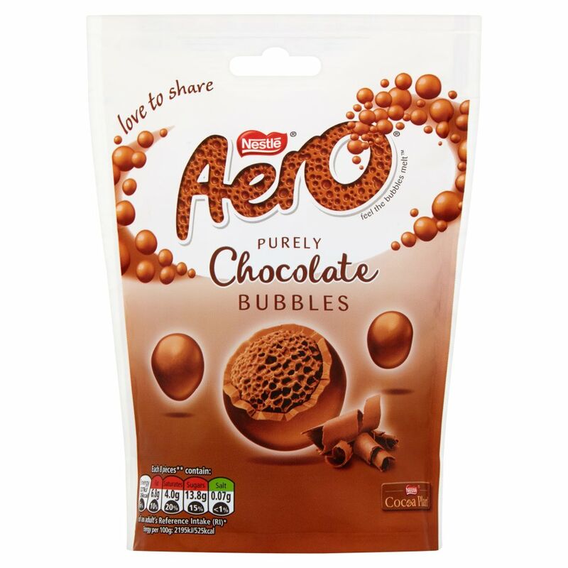 AERO Bubbles Milk Chocolate Sharing Bag 113g