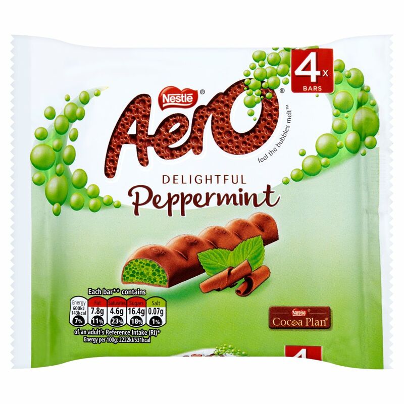 AERO Peppermint Chocolate Multipack 4 x 27g (108g) AERO Peppermint Chocolate Multipack 4 x 27g (108g)