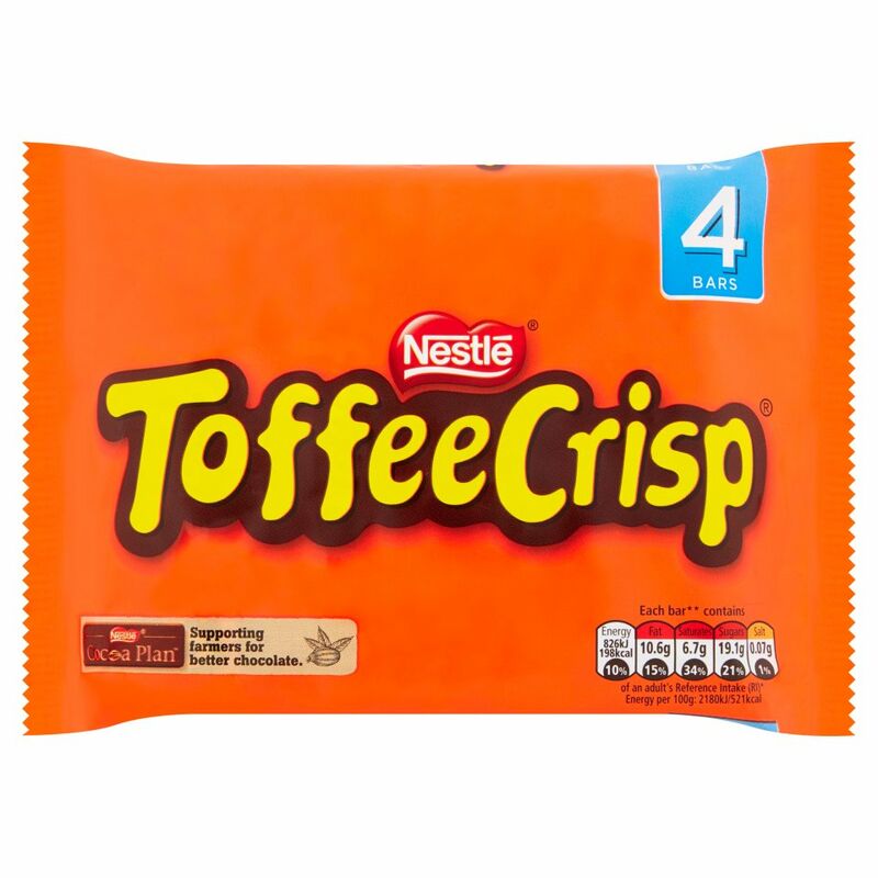 TOFFEE CRISP Multipack 4 x 38g TOFFEE CRISP Multipack 4 x 38g