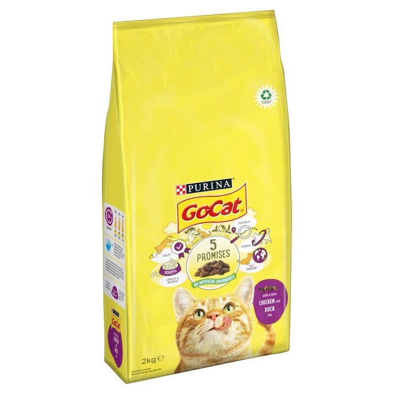 Go-Cat with Chicken and Duck Dry Cat Food 2kg