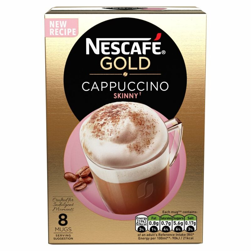 NESCAFÉ GOLD Skinny Cappuccino Coffee, 8 Sachets x 14.5g