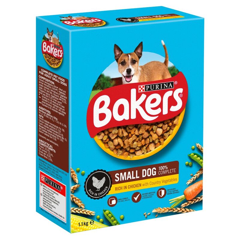 BAKERS Small Dog Chicken with Vegs Dry Dog Food 1.1kg