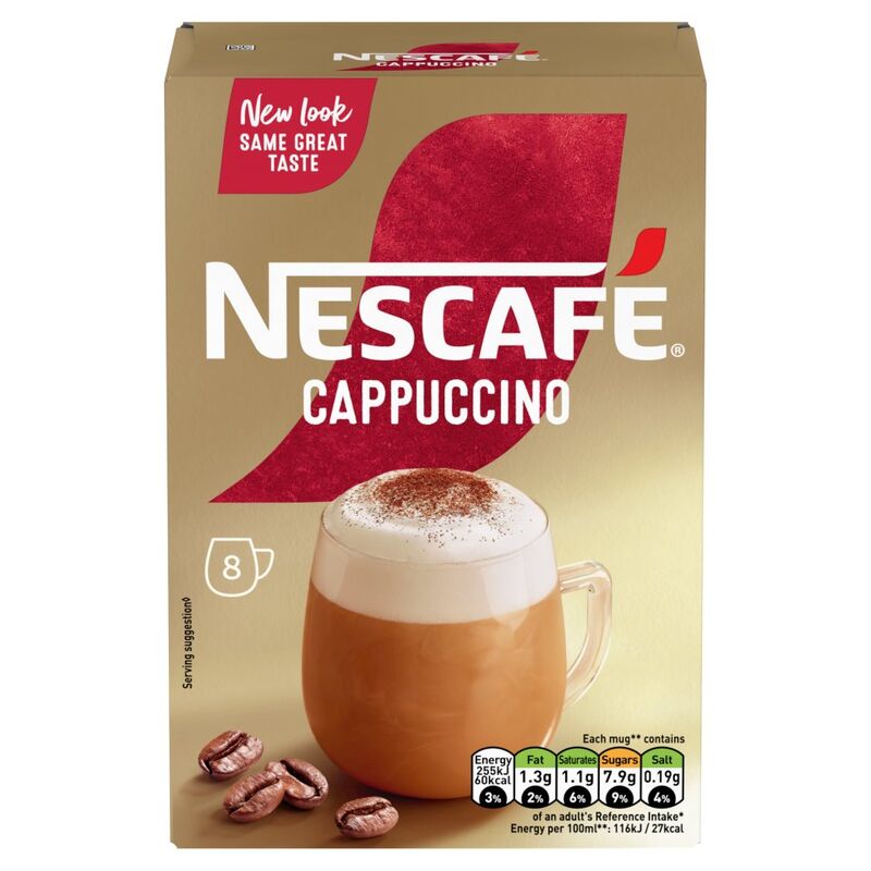 Nescafé Gold Cappuccino 8 x 15.5g (124g)