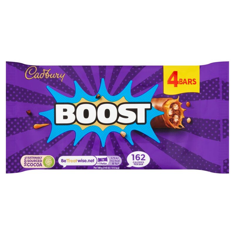 Cadbury Boost Bars 4 x 31.5g (126g)