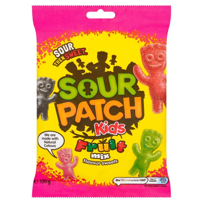 Sour Patch Kids Fruit Mix Flavour Sweets 130g