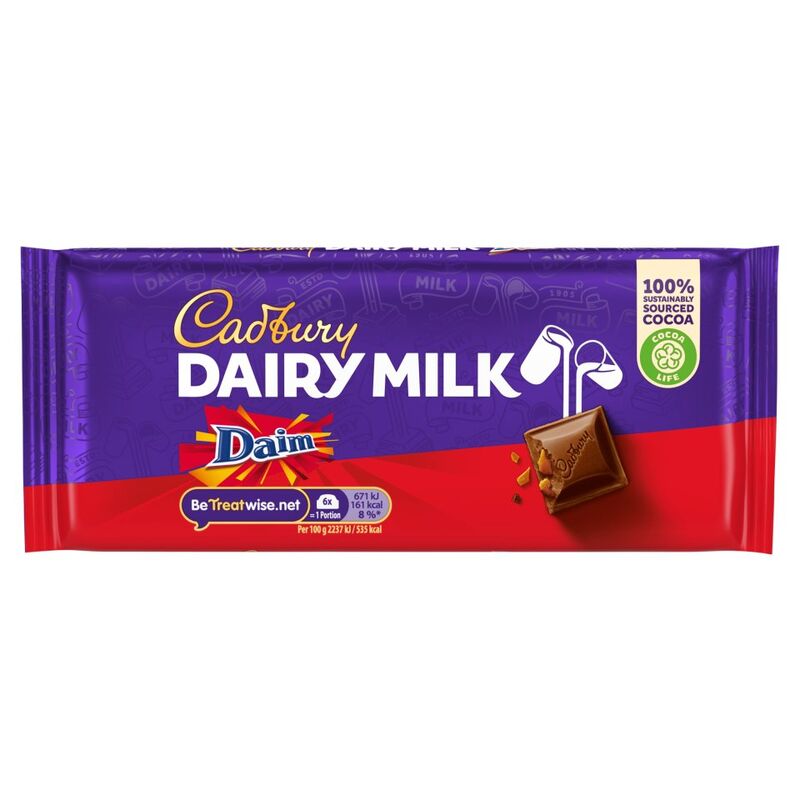 Cadbury Dairy Milk Daim 120g