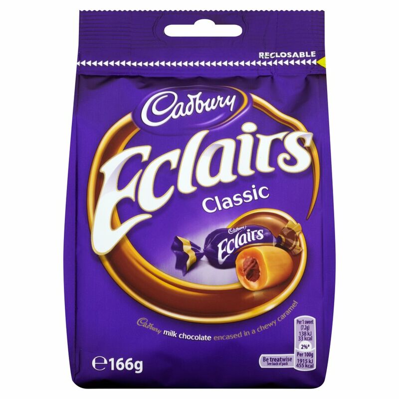 Cadbury Eclairs Chocolate Bag 166g Cadbury Eclairs Chocolate Bag 166g