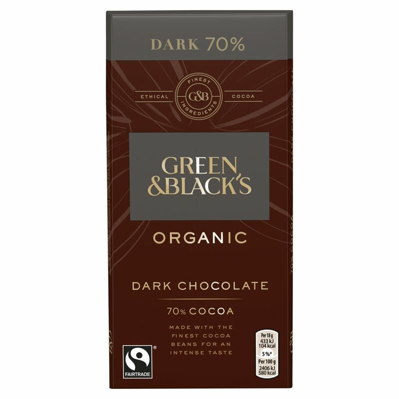 Green & Black's Organic 70% Dark Chocolate Bar 90g