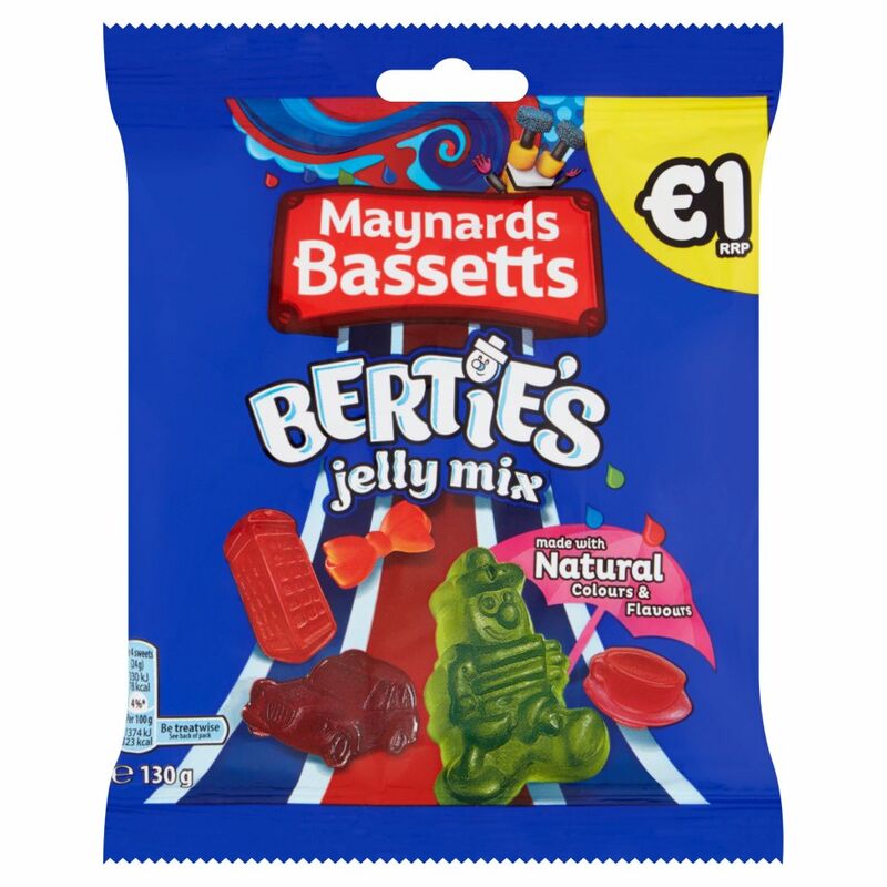 Maynards Bassetts Bertie's Jelly Mix 130g