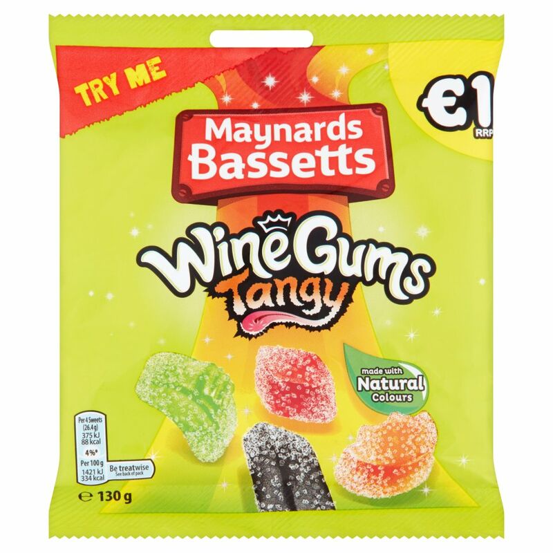 Maynards Bassetts Wine Gums Tangy 130g Maynards Bassetts Wine Gums Tangy 130g