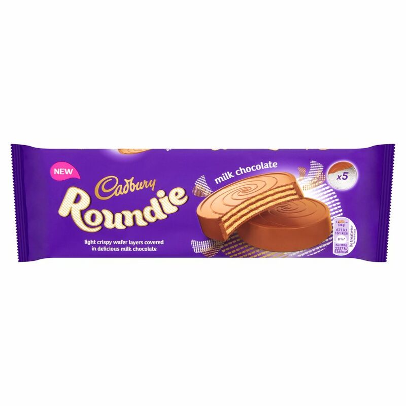 Cadbury Roundie Milk Chocolate Biscuits 5 Pack 150g (5x30g) Cadbury Roundie Milk Chocolate Biscuits 5 Pack 150g (5x30g)