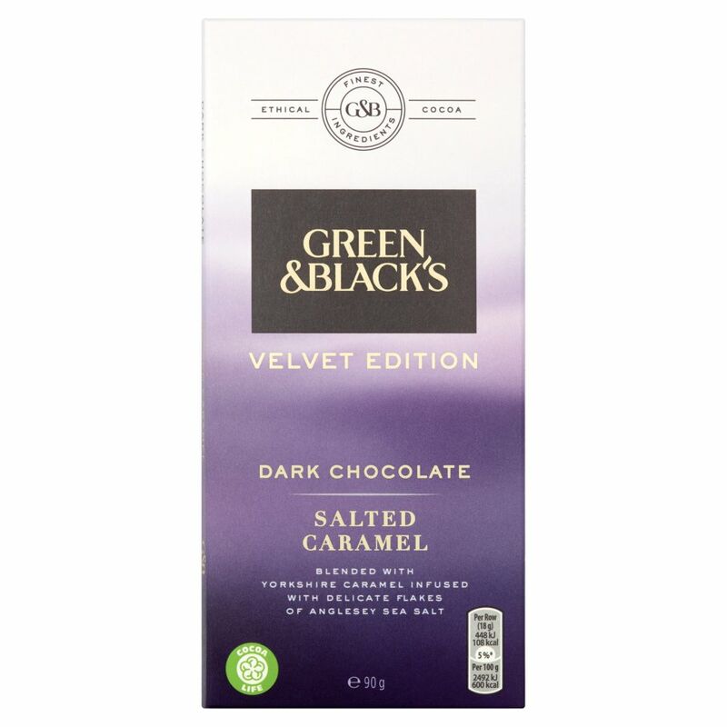 Green & Black's Dark Salted Caramel Chocolate Bar 90g Green & Black's Dark Salted Caramel Chocolate Bar 90g