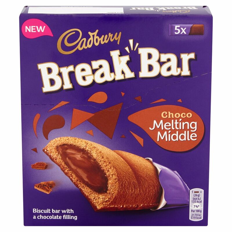 Cadbury Break Bar Melting Middle Chocolate 130g Cadbury Break Bar Melting Middle Chocolate 130g