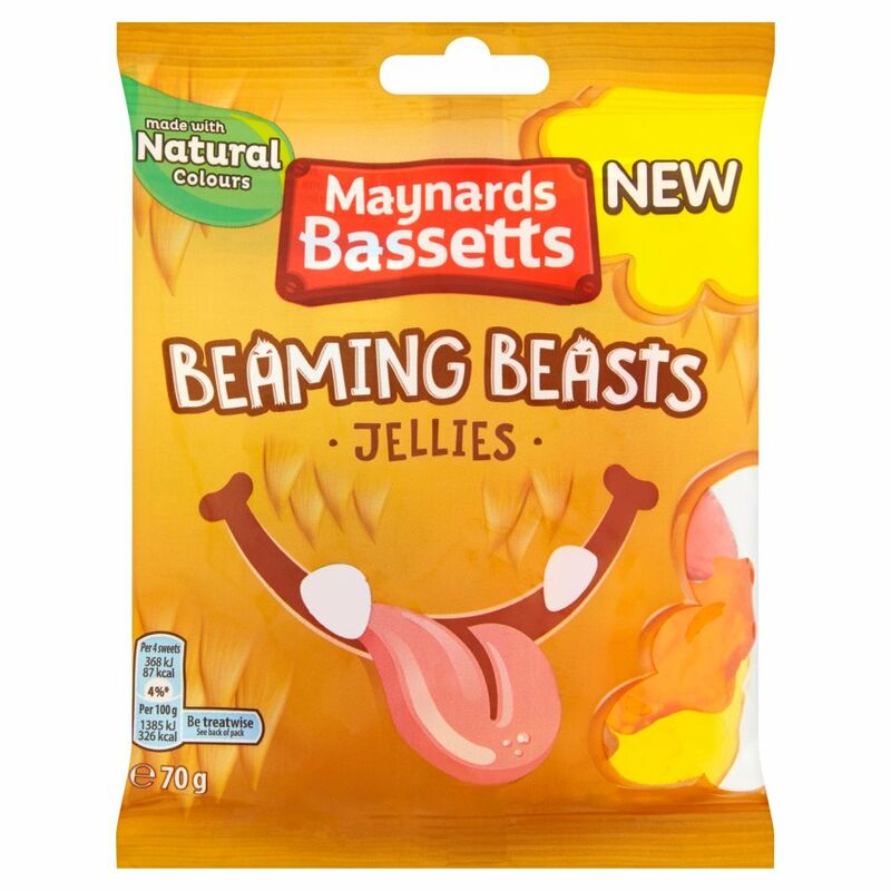 Maynards Bassetts Beaming Beasts Jellies Sweets Bag 70g