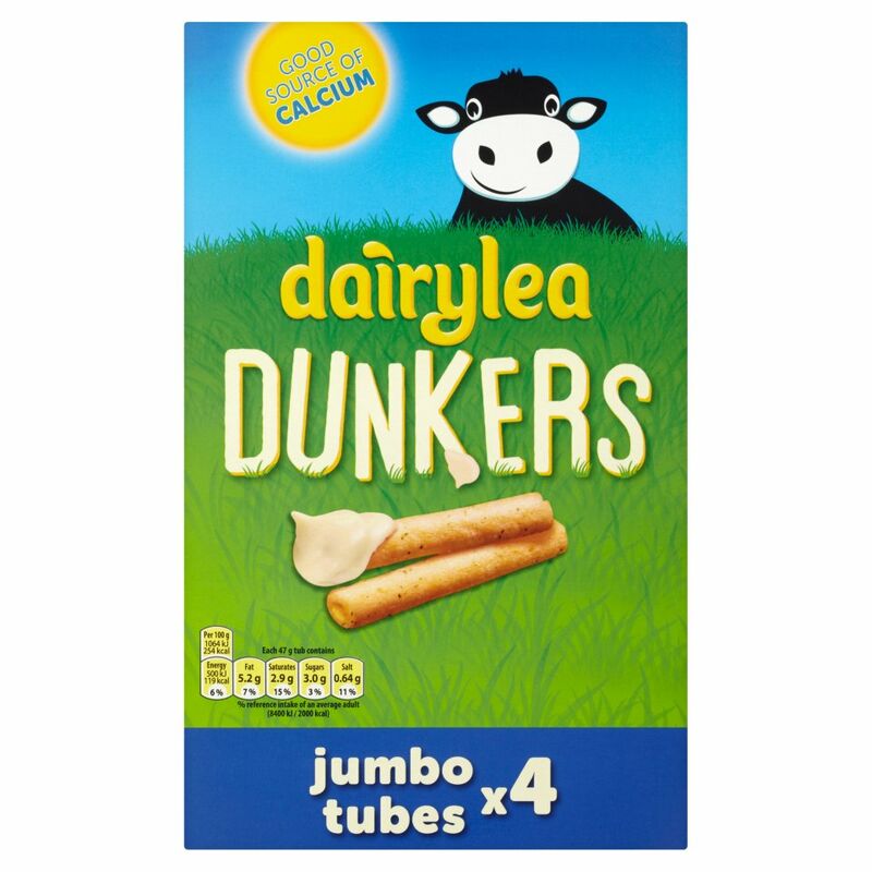 Dairylea Dunkers Jumbo Cheese Stick 4 Pack 188g Centra
