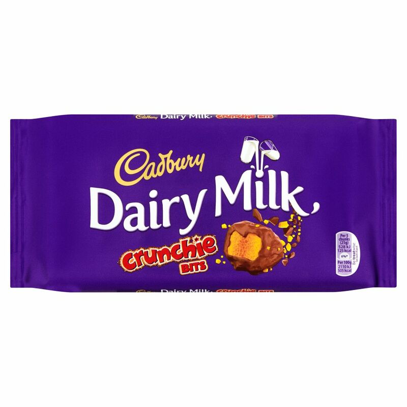 Cadbury Dairy Milk with Crunchie Bits Chocolate Bar 200g