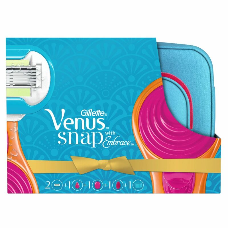 Gillette Venus Snap Women's Razor Gift Set + 1 Blade Refill + Brush Gillette Venus Snap Women's Razor Gift Set + 1 Blade Refill + Brush