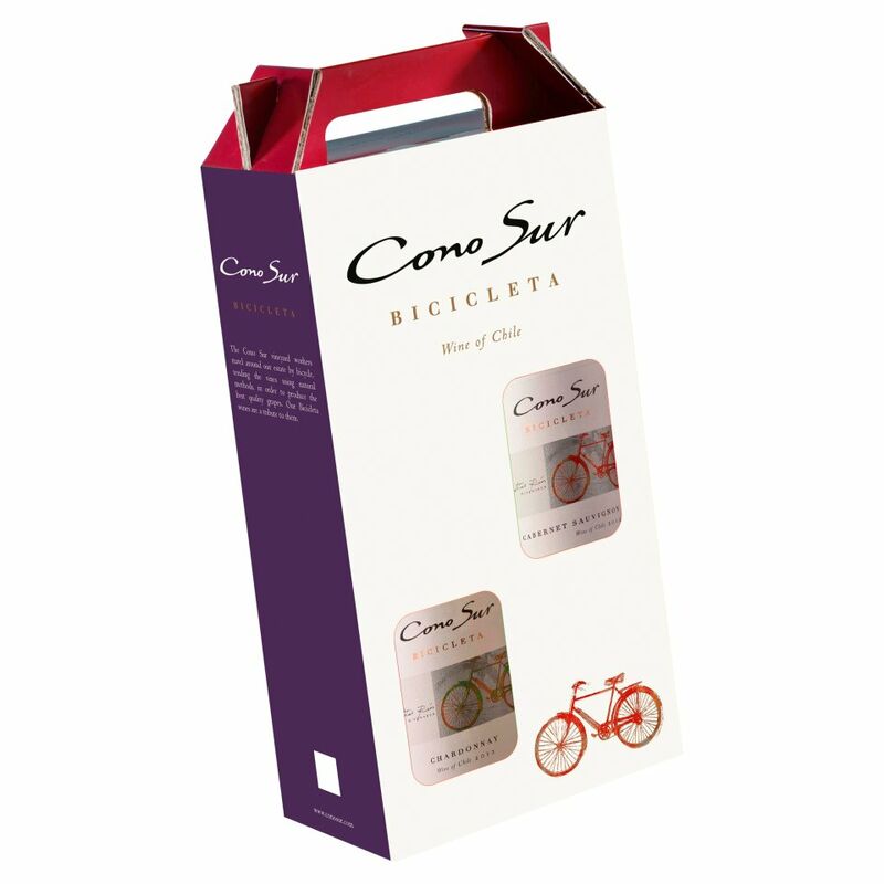 Cono Sur Bicicleta Chardonnay & Cabernet Sauvignon Gift 2 x 750ml Cono Sur Bicicleta Chardonnay & Cabernet Sauvignon Gift 2 x 750ml