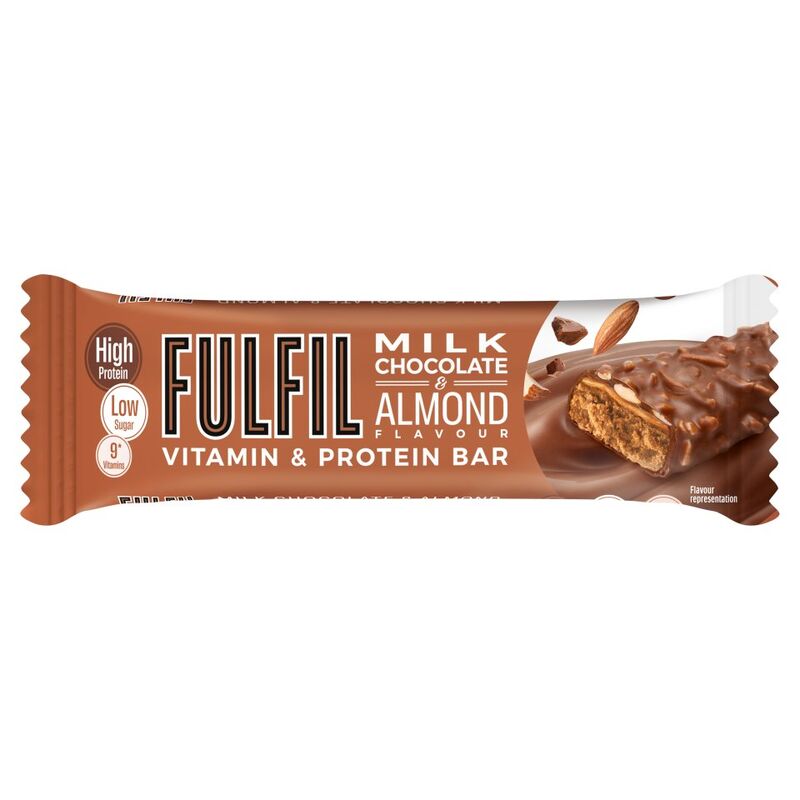 Fulfil Milk Chocolate & Almond Flavour Vitamin & Protein Bar 55g