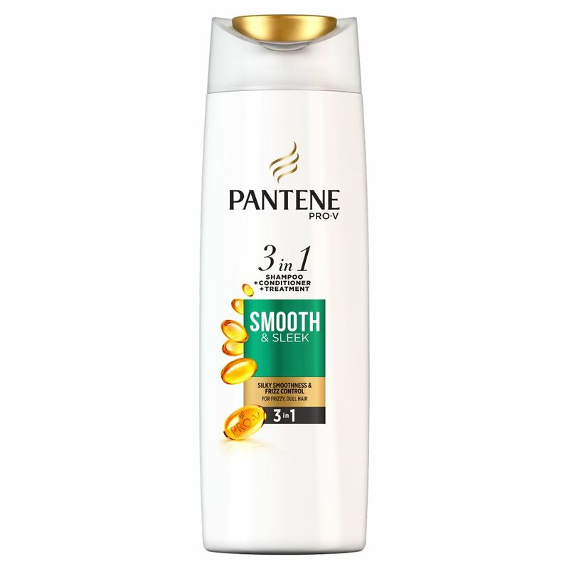 Pantene Pro-V Smooth & Sleek 3in1 Shampoo + Conditioner + Treatment 360ML, For Dull & Frizzy Hair