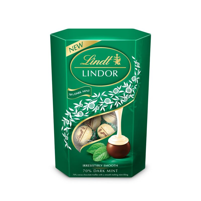 Lindt Lindor Dark Mint Chocolate Truffles Box 200g