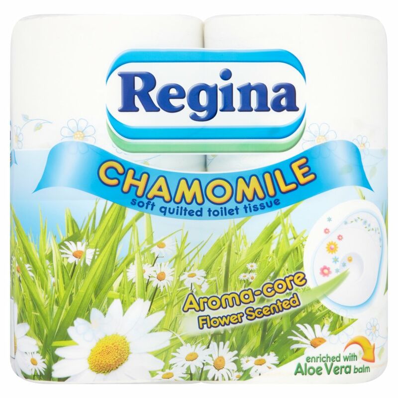 Regina Chamomile Soft Quilted Toilet Tissue 4 Rolls Regina Chamomile Soft Quilted Toilet Tissue 4 Rolls