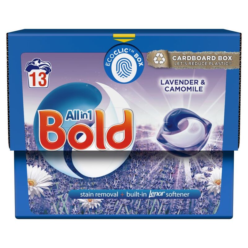 Bold All-in-1 PODS® Washing Liquid Capsules 13 Washes, Lavender & Camomile