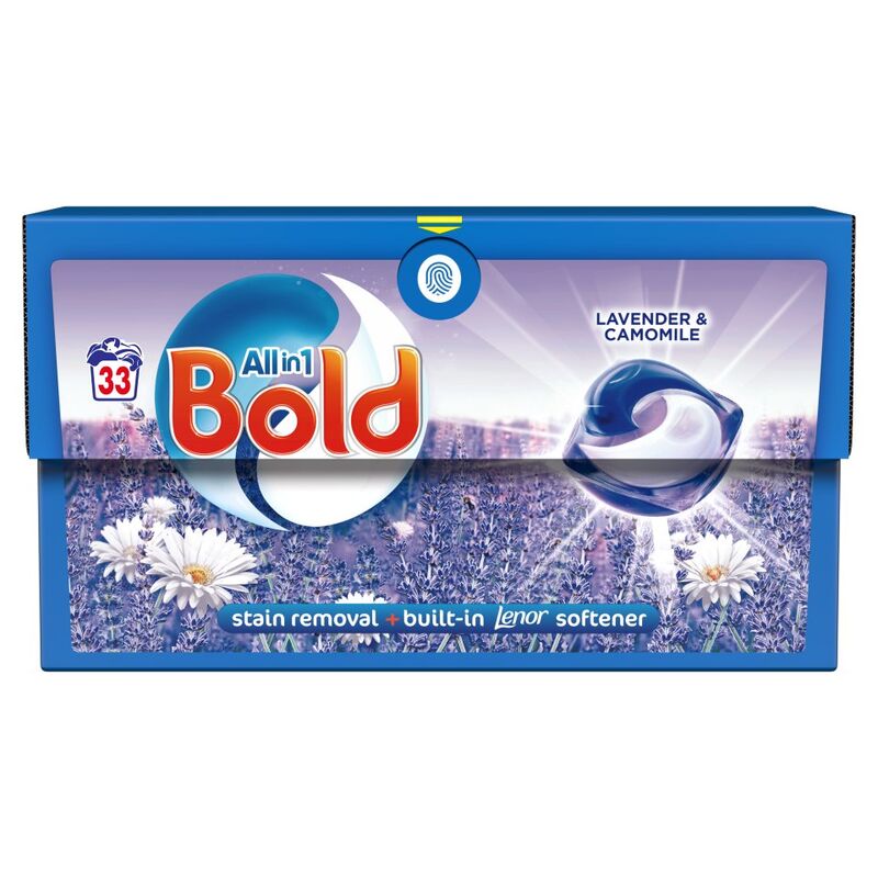 Bold All-in-1 PODS® Washing Liquid Capsules 33 Washes, Lavender & Camomile