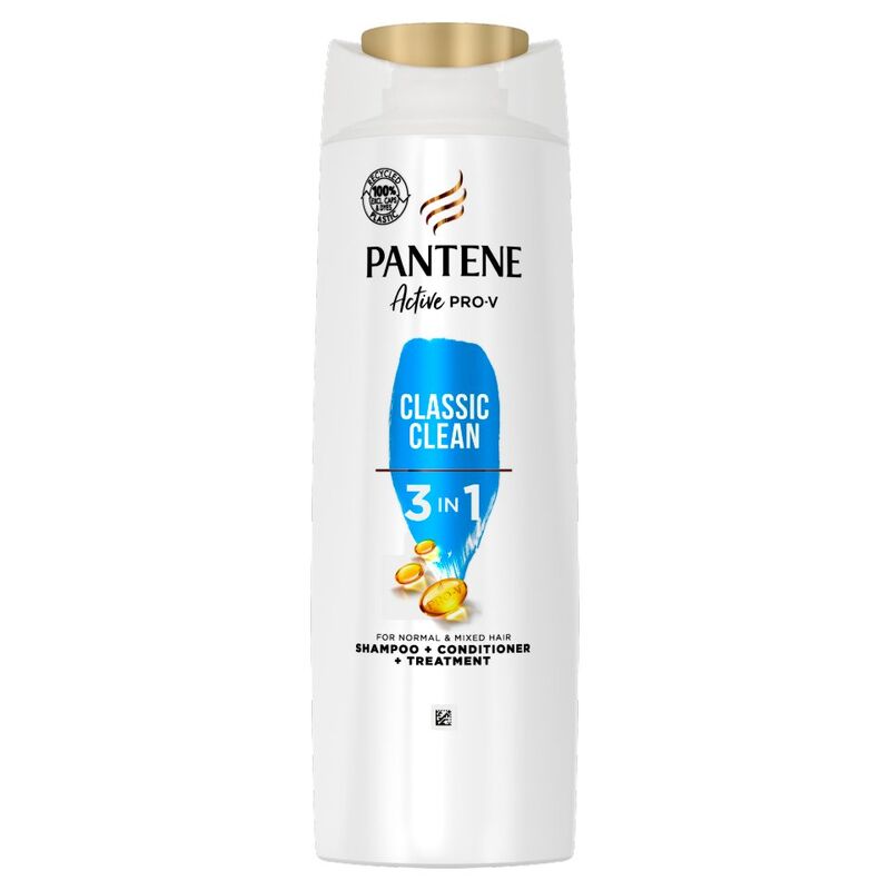 Pantene Pro-V Classic Clean 3 In 1 Shampoo, For Normal To Mixed Hair, 400ML