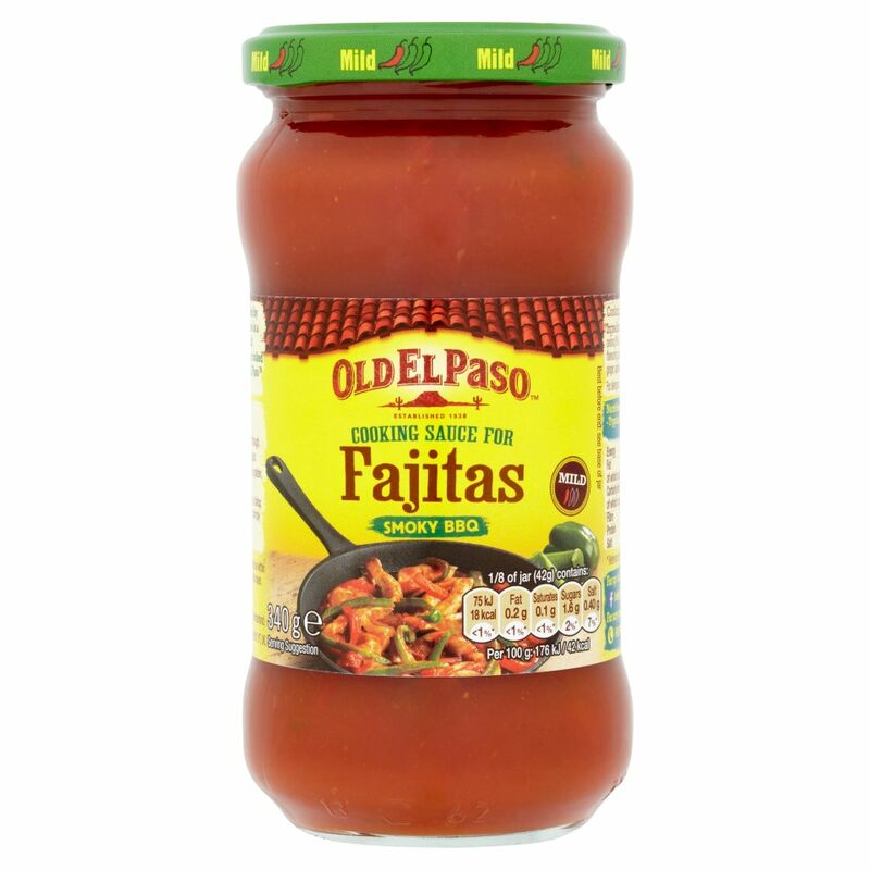 Old El Paso Cooking Sauce for Fajitas Smoky BBQ 340g Old El Paso Cooking Sauce for Fajitas Smoky BBQ 340g
