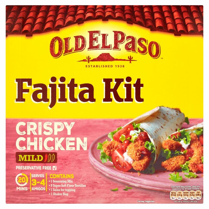 Old El Paso Fajita Kit Crispy Chicken 555g