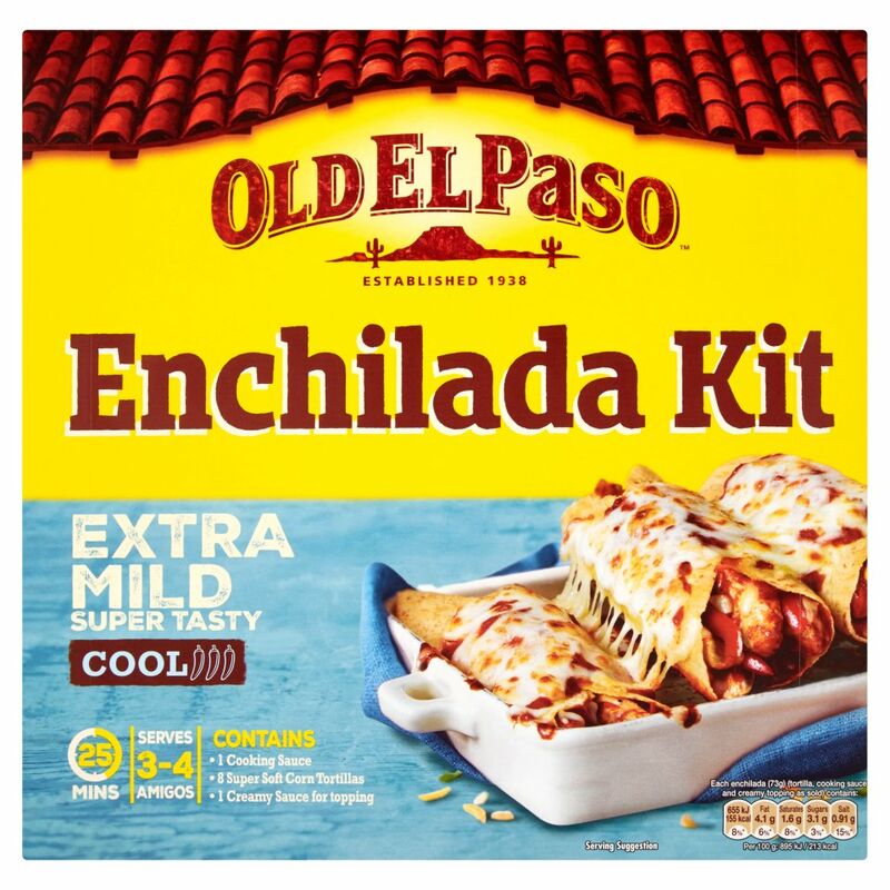 Old El Paso Enchilada Kit Extra Mild Super Tasty 585g