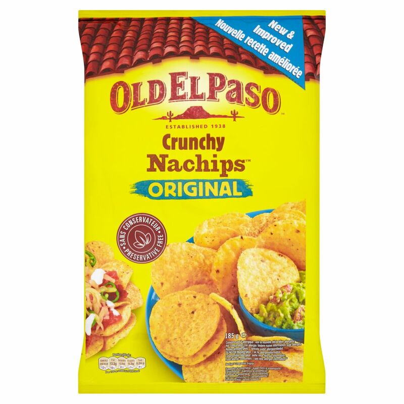 Old El Paso Crunchy Nachips Original 185g Old El Paso Crunchy Nachips Original 185g