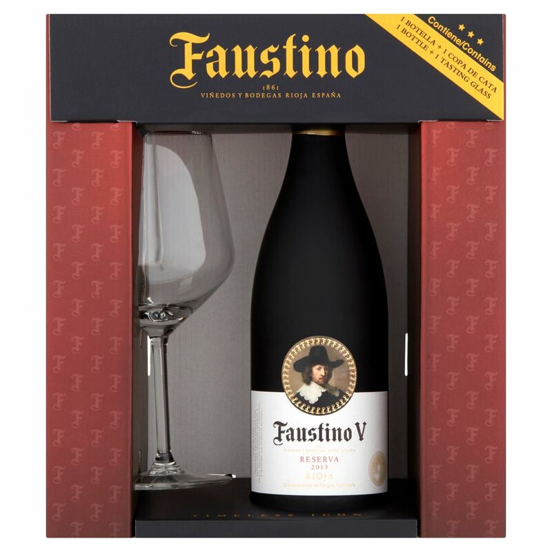 Faustino V Reserve Red Glass Gift Pack 75cl Faustino V Reserve Red Glass Gift Pack 75cl
