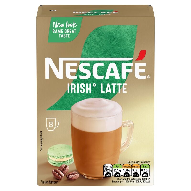 Nescafé Irish Latte 8 x 19.8g (158.4g)